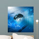 Global financial color charts and graphs Wall Mural