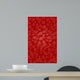 Seamless Red Retro Floral Pattern Wall Decal
