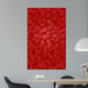 Seamless Red Retro Floral Pattern Wall Decal