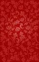 Seamless Red Retro Floral Pattern Wall Decal
