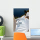 Santorini Island and Fira Village in Greece Wall Mural