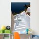 Santorini Island and Fira Village in Greece Wall Mural