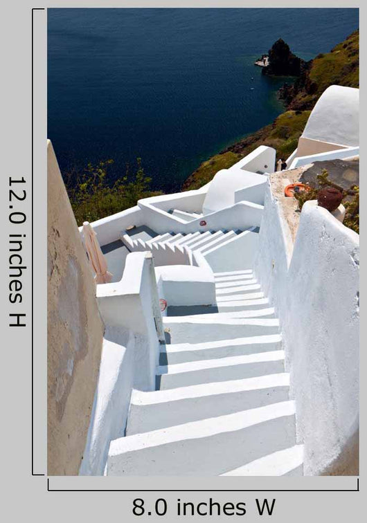 Santorini Island and Fira Village in Greece Wall Mural