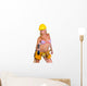 Model Construction Worker Wall Decal