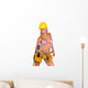 Model Construction Worker Wall Decal