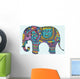 Stylized Manycolored Elephant