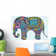 Stylized Manycolored Elephant