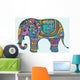 Stylized Manycolored Elephant