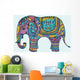 Stylized Manycolored Elephant