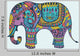 Stylized Manycolored Elephant