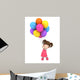 3D Render Floating Kid Wall Decal