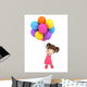 3D Render Floating Kid Wall Decal
