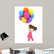 3D Render Floating Kid Wall Decal