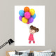 3D Render Floating Kid Wall Decal