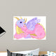 Beautiful Pink Dragon Wall Decal