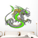 Green Robot Cyborg Dragon
