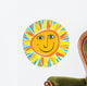 Abstract Smiling Sun Wall Decal
