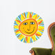 abstract smiling sun Wall Decal