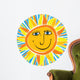 abstract smiling sun Wall Decal