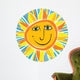 abstract smiling sun Wall Decal