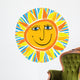abstract smiling sun Wall Decal