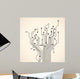 Abstract circuit tree Wall Mural