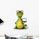 Crocodile and Glasses Wall Decal
