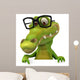 Crocodile and Glasses Wall Decal
