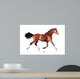 Bay Horse White Wall Decal