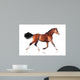 Bay Horse White Wall Decal