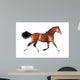 Bay Horse White Wall Decal