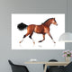 Bay Horse White Wall Decal