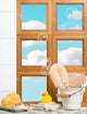 Bathroom Window Wall Mural