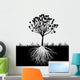 Tree Roots Silhouette