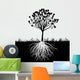 Tree Roots Silhouette