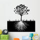 Tree Roots Silhouette