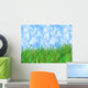 Green Grass Home Blue Wall Decal