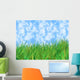 Green Grass Home Blue Wall Decal