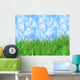 Green Grass Home Blue Wall Decal