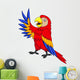 Funnny Parrot Cartoon Wall Decal
