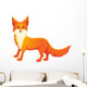 Red fox cartoon Wall Decal