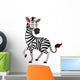 Zebra Cartoon Wall Decal
