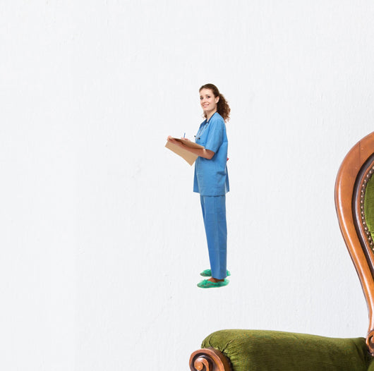 Full-length Portrait Female Doctor Wall Decal