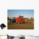 Tractor and Hay Baler Wall Decal