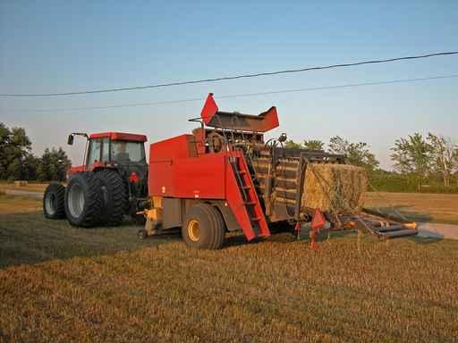 Tractor and Hay Baler Wall Decal