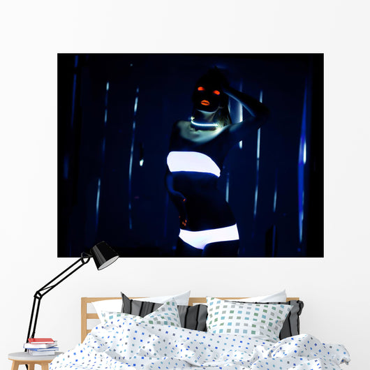 Uv-light and Special Glow Wall Mural