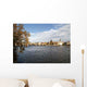 River and City Skyline Wall Decal