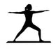 Silhouette of a Beautiful Women Practicing Yoga Wall Decal