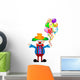 Clown with Balloons Wall Decal Sticker Set