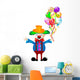 Clown with Balloons Wall Decal Sticker Set